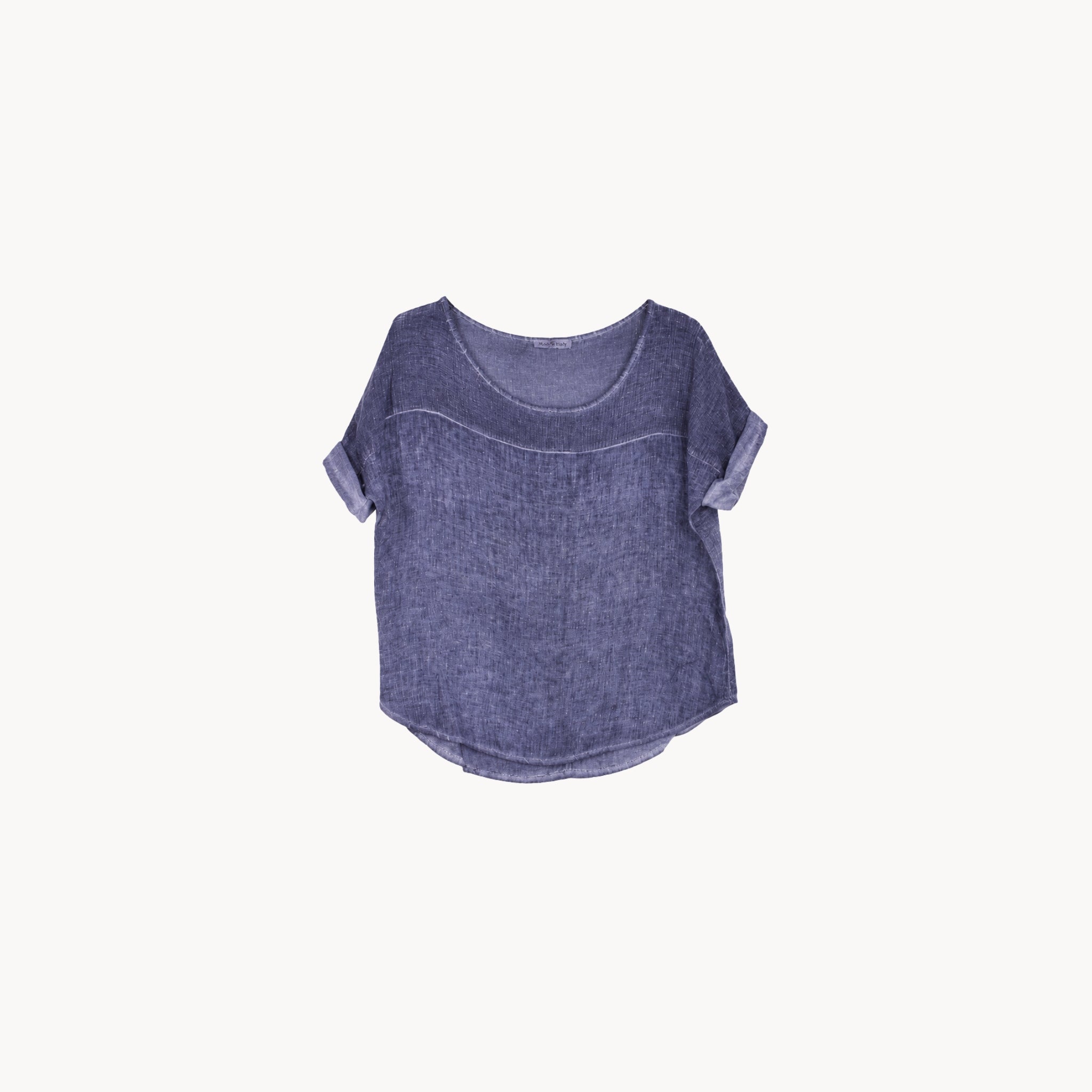 Linen Knit Segment Tee