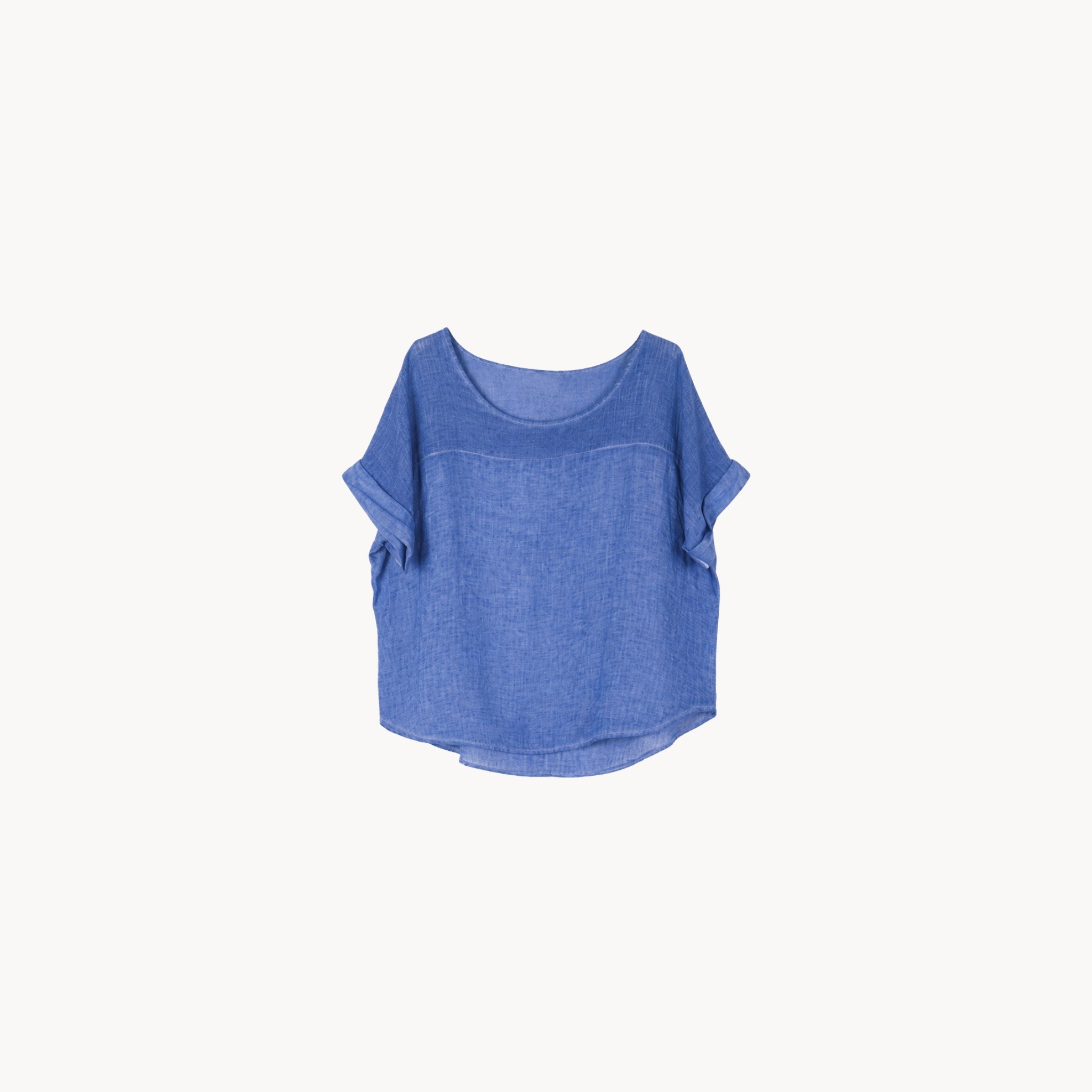 Linen Knit Segment Tee