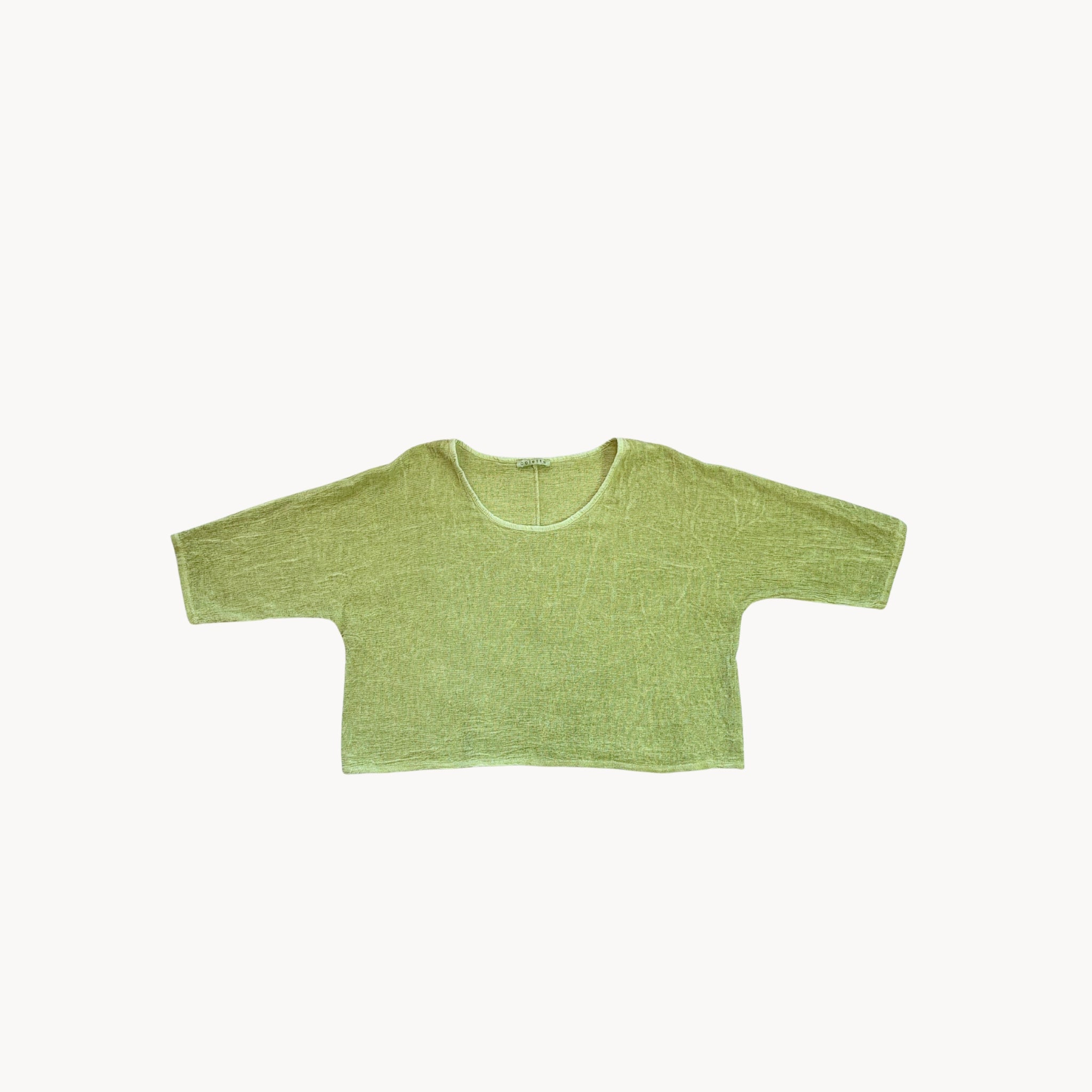 Cotton/Linen Crop Tee