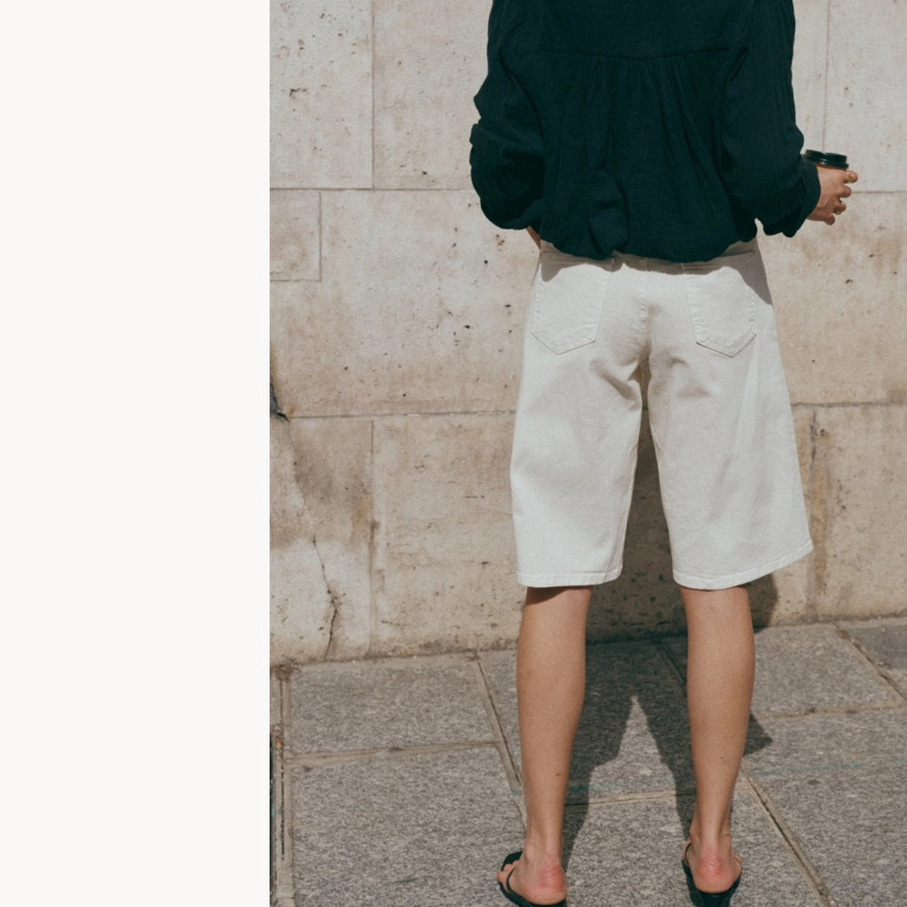 Knee  Length Bermuda Shorts- Comfort Stretch
