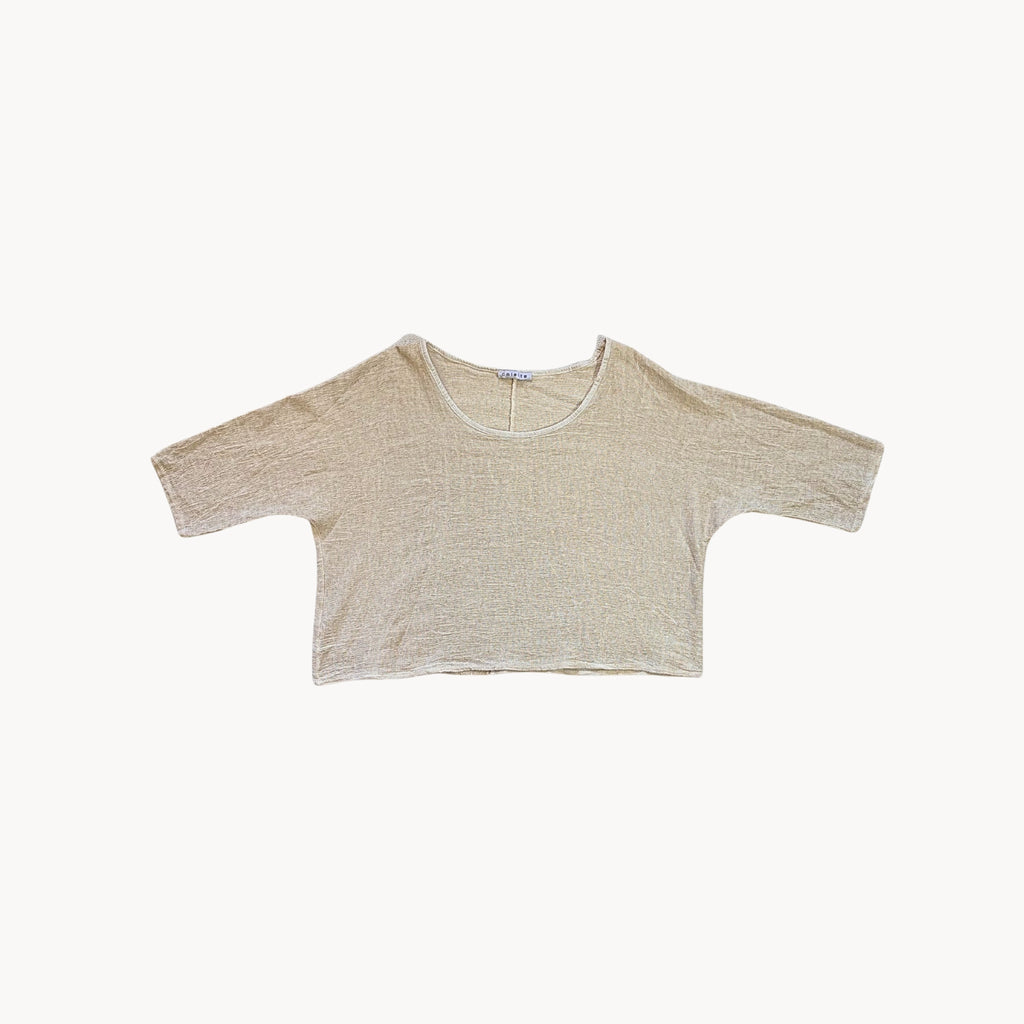 Cotton/Linen Crop Tee