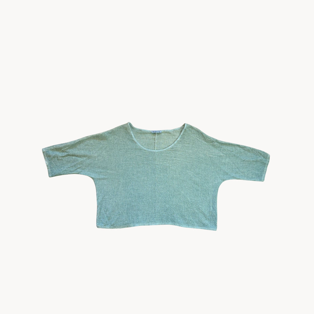 Cotton/Linen Crop Tee