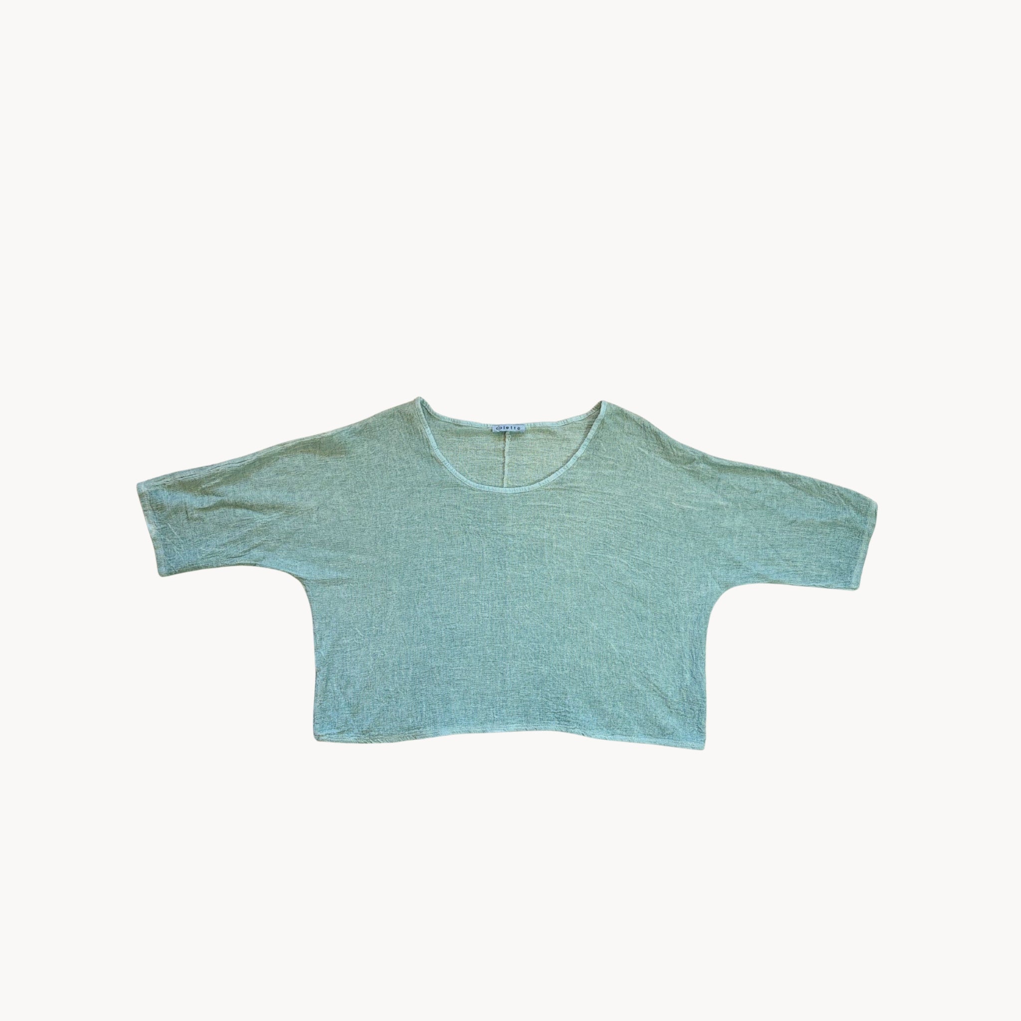 Cotton/Linen Crop Tee