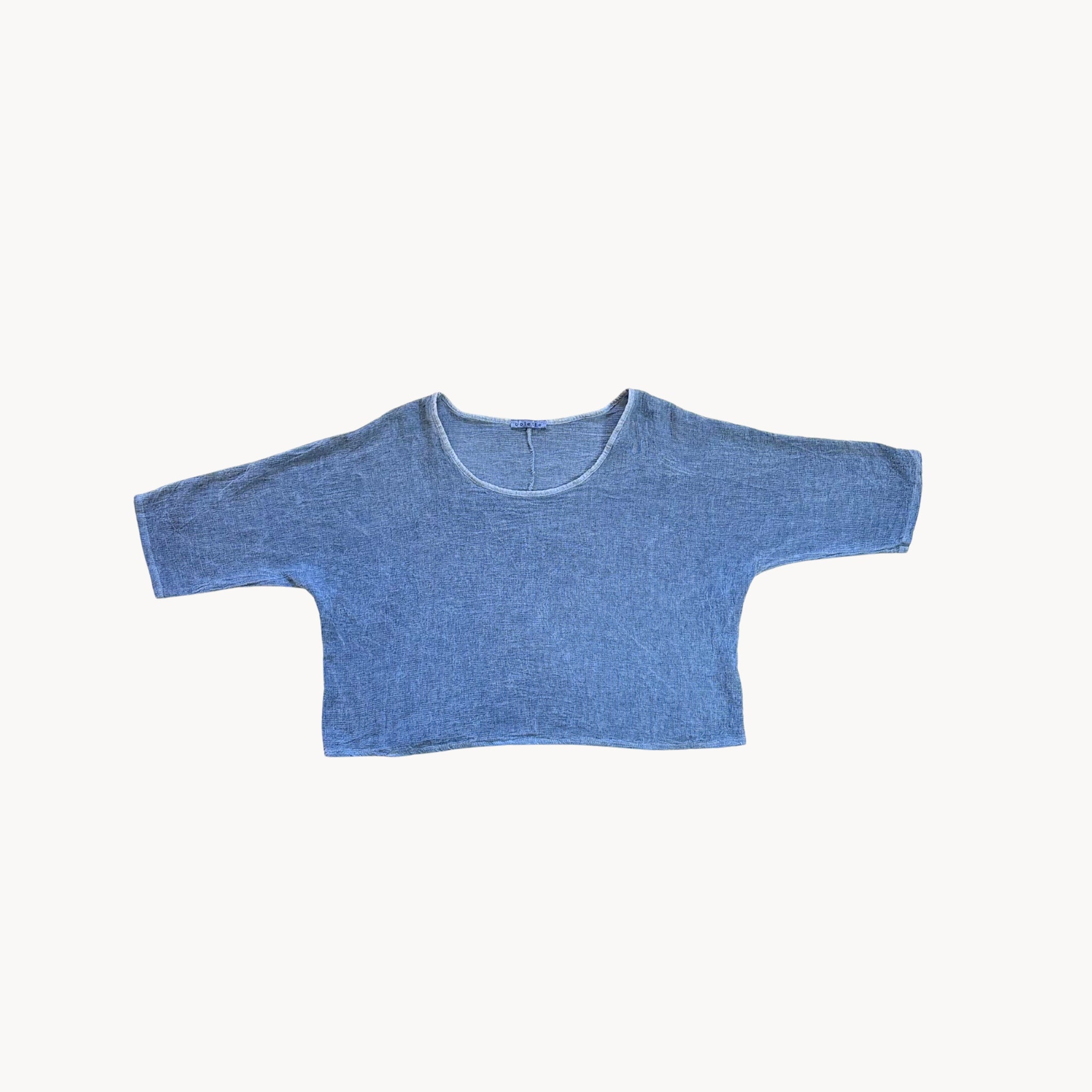 Cotton/Linen Crop Tee