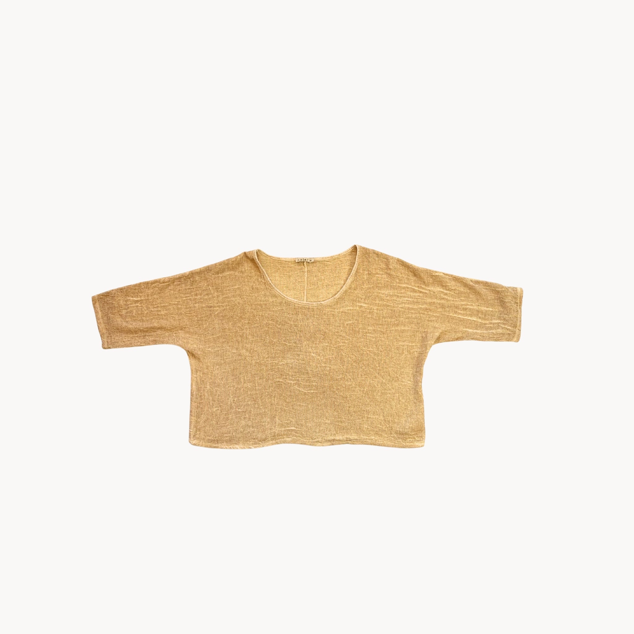 Cotton/Linen Crop Tee