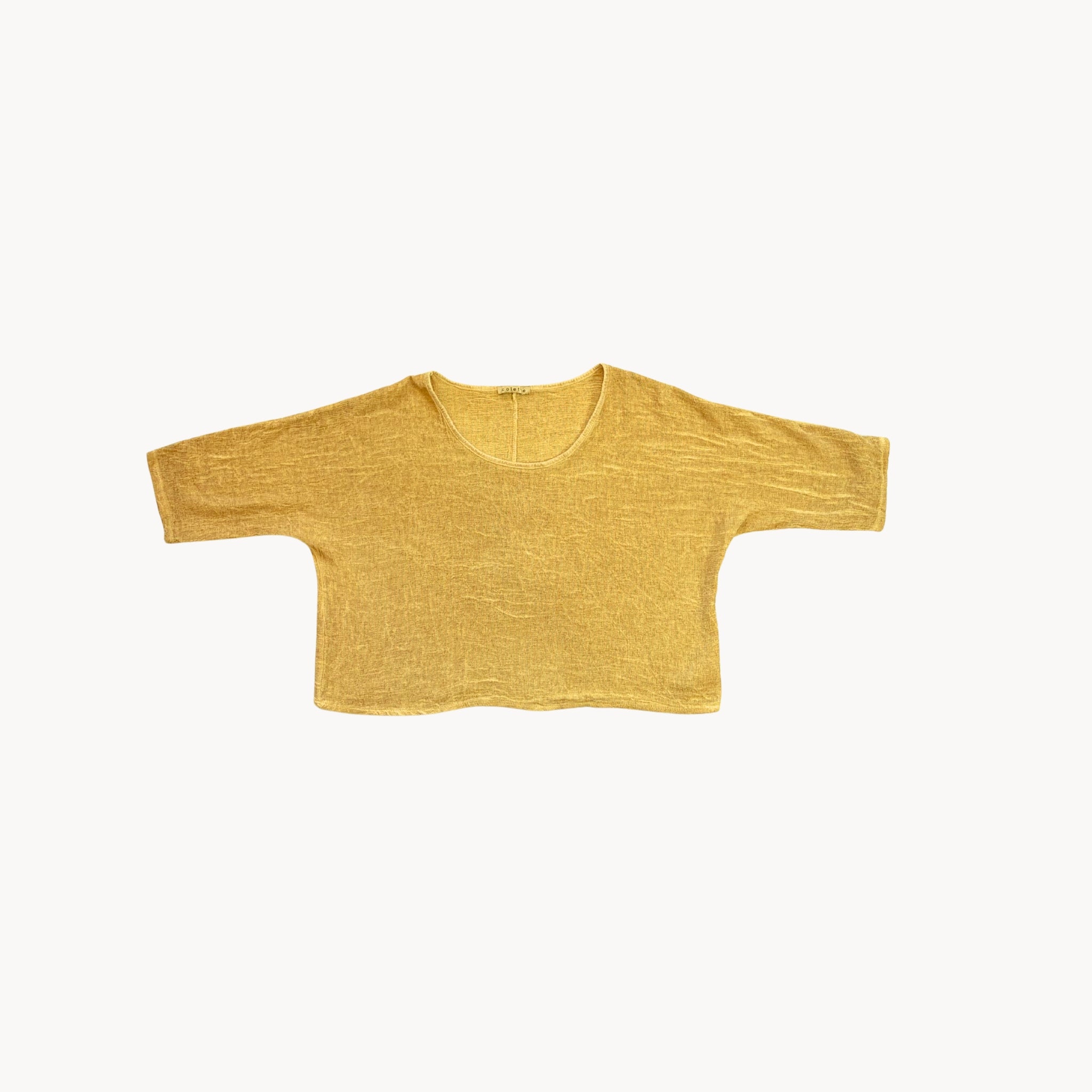 Cotton/Linen Crop Tee