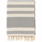 Cotton Striped Chennile Throw