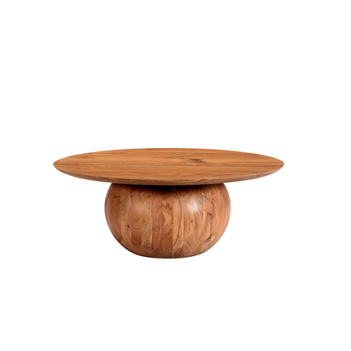 Acacia round coffee table