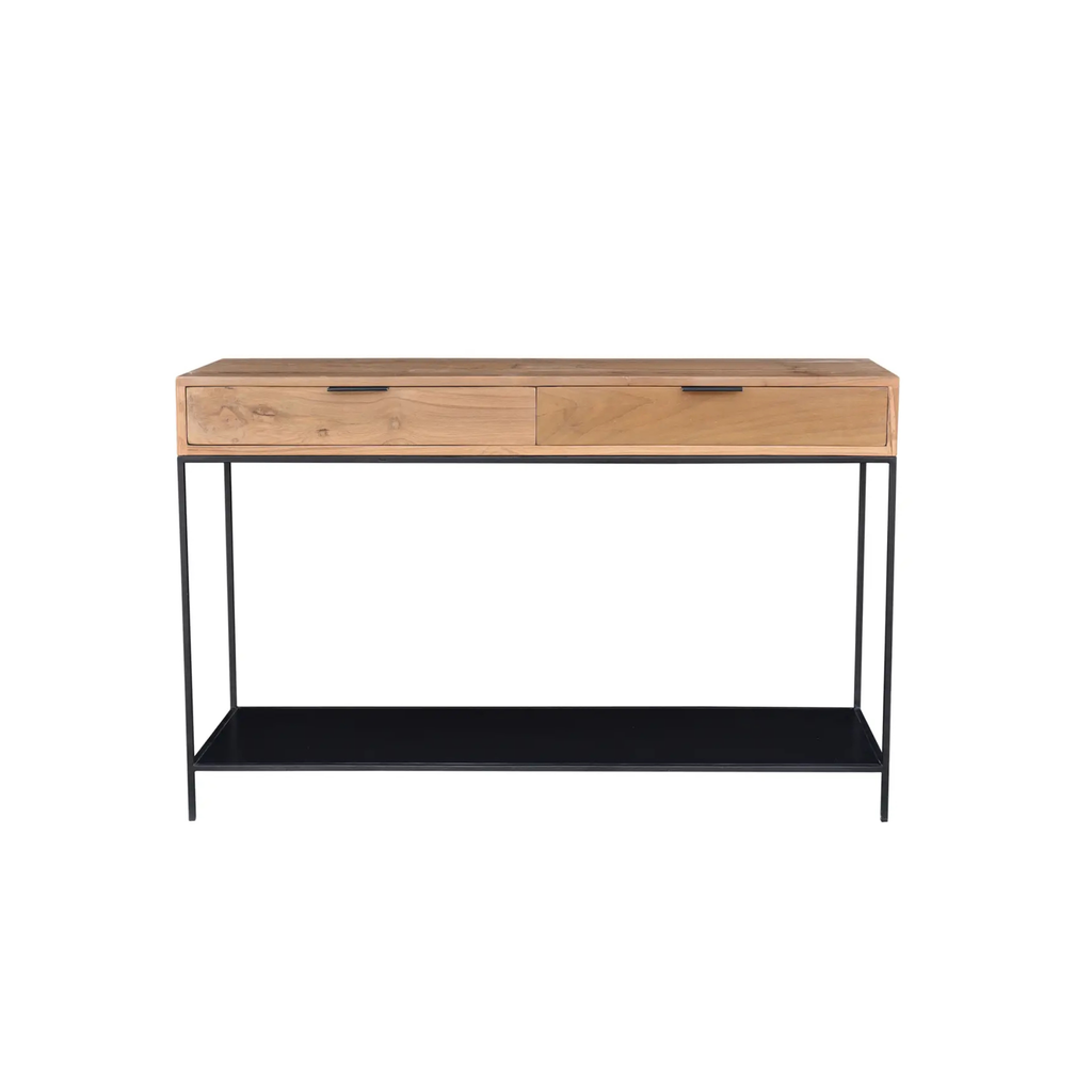 Teak console table