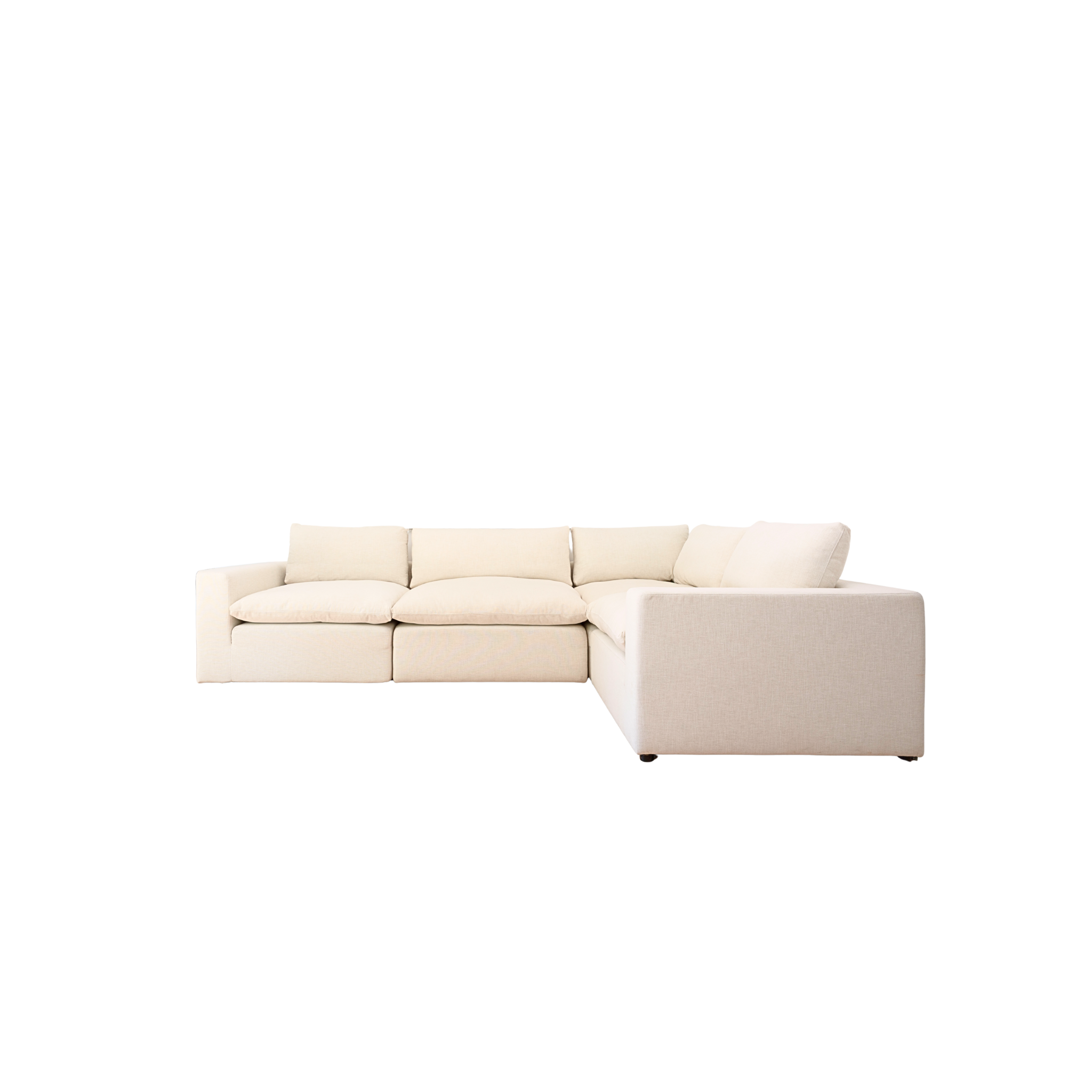 Soames Down Filled Modular Sofa - Ivory Linen