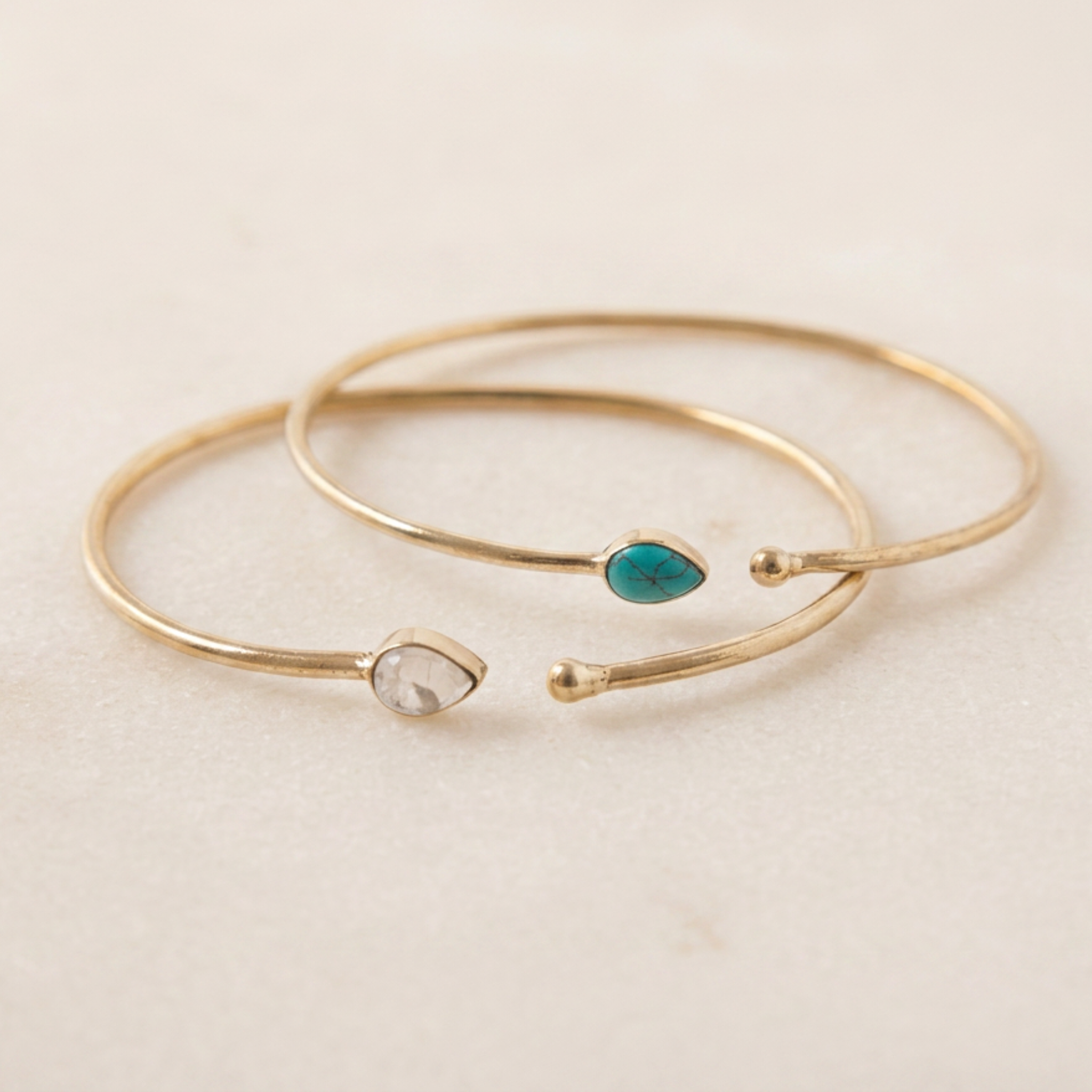 Brass Gemstone Bangles