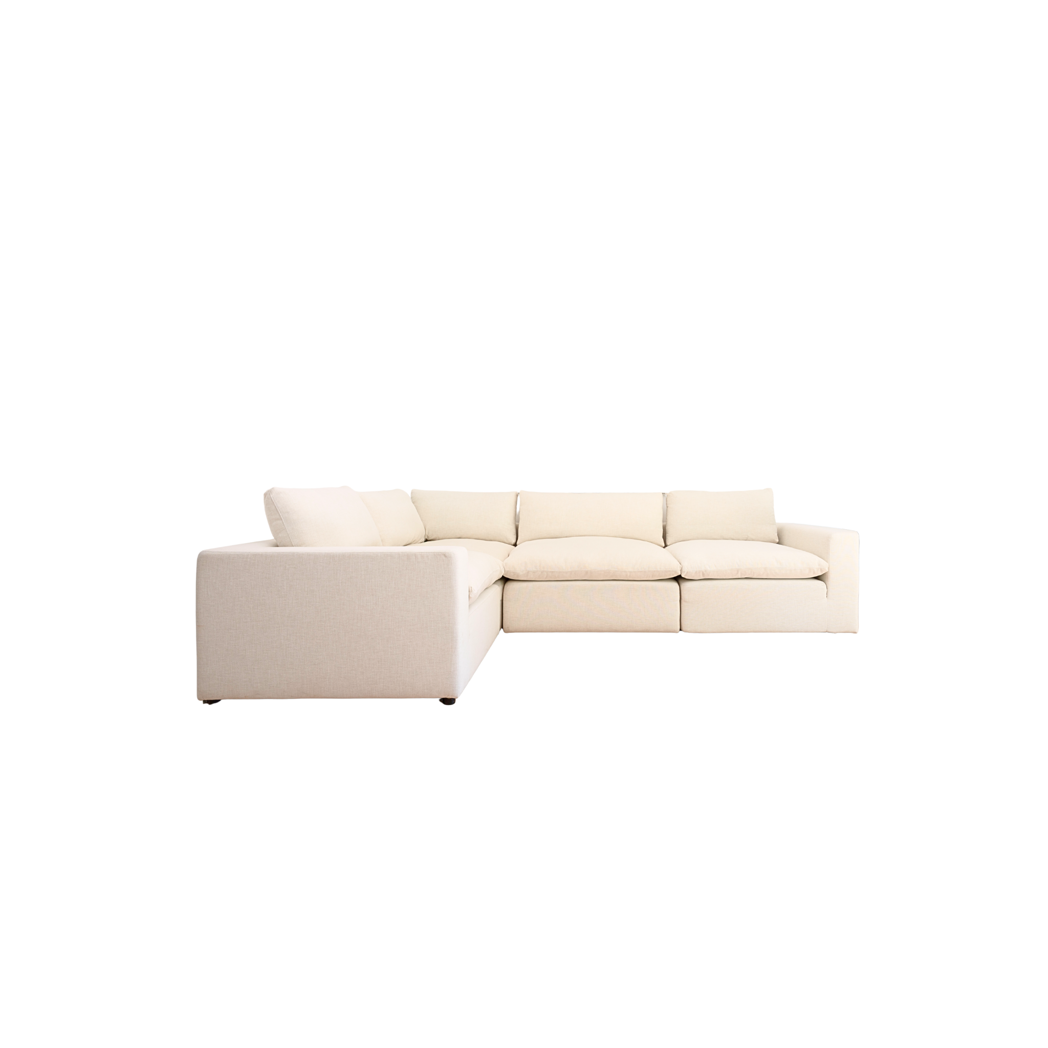 Soames Down Filled Modular Sofa - Ivory Linen