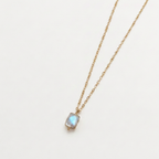 Brass Moonstone Pendant Chain