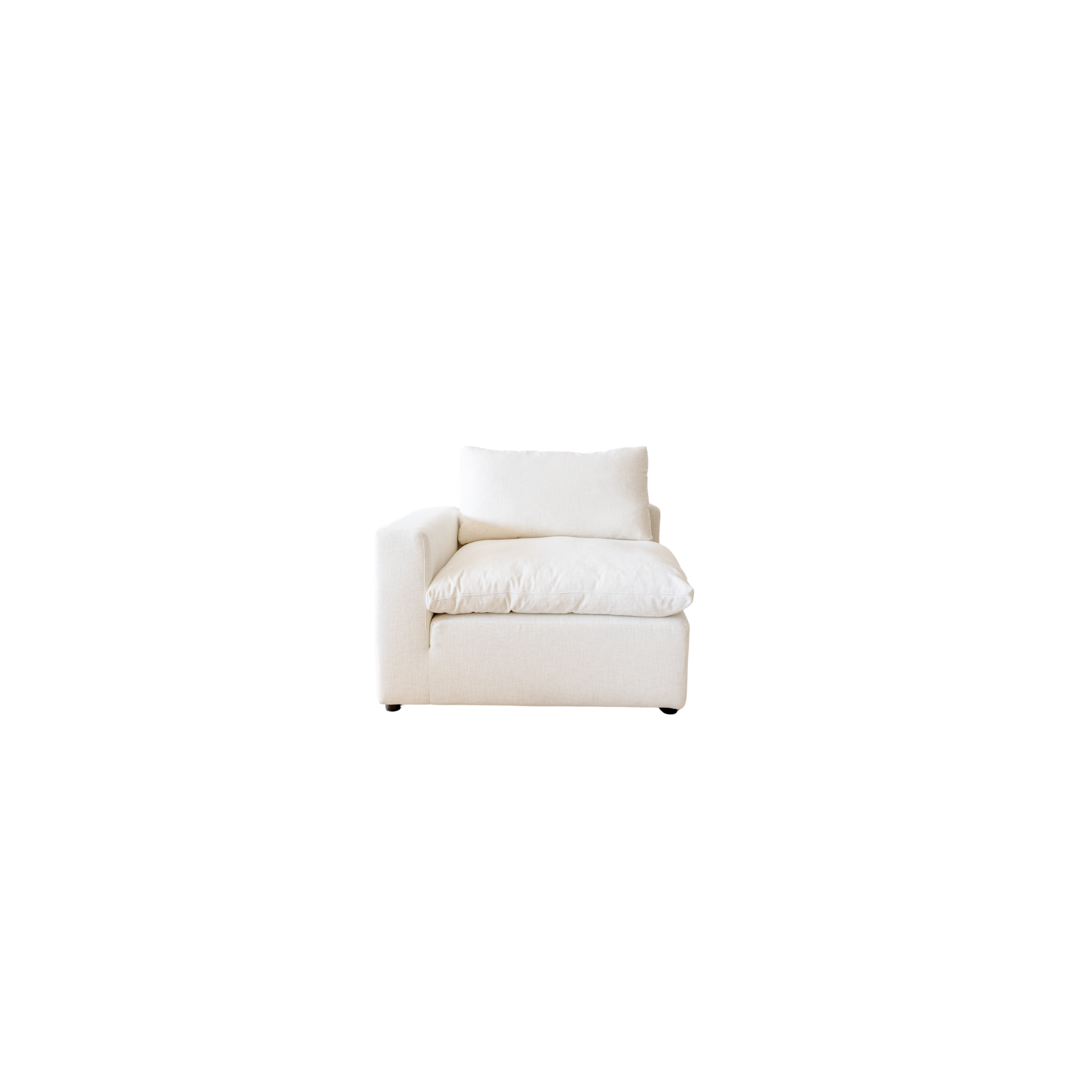 Soames Down Filled Modular Sofa - Ivory Linen