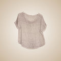 Linen Knit Segment Tee