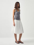 Lyocell Wool Blend U-Neck Layering Tank