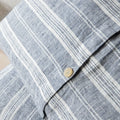 Striped Blue Horizon Pillow