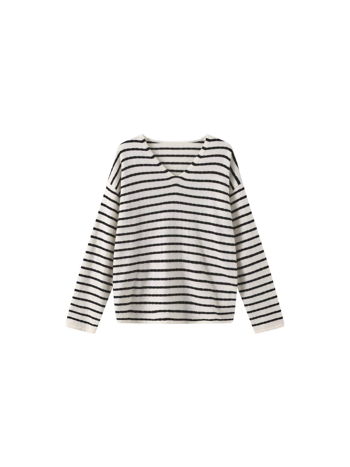 Cozy Striped Wool Knitted Sweater