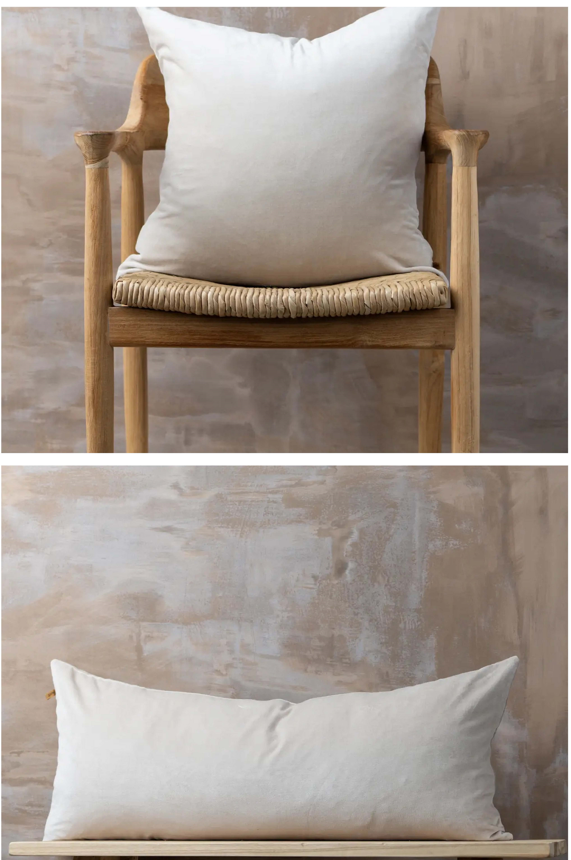 White velvet best sale pillows