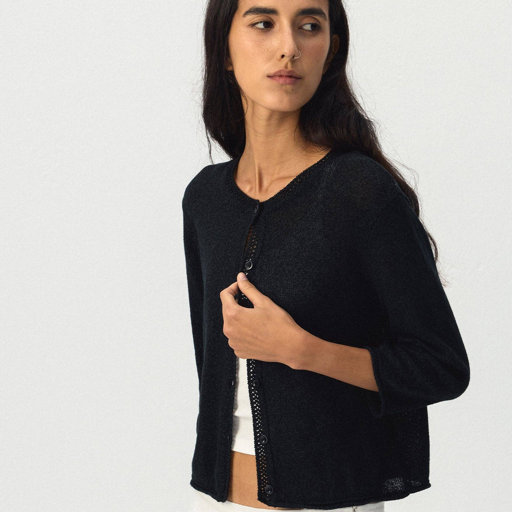 Washi Button Knit Cardigan