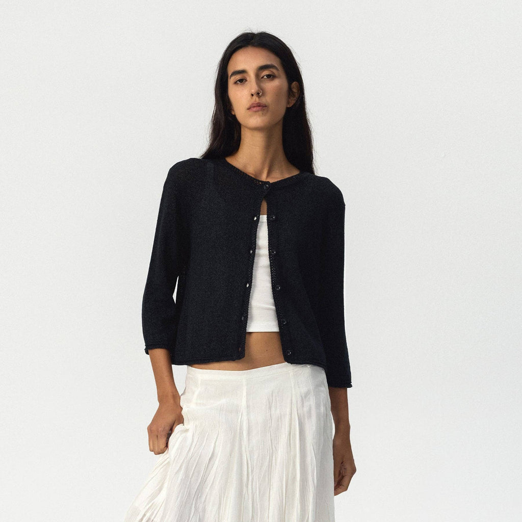 Washi Button Knit Cardigan