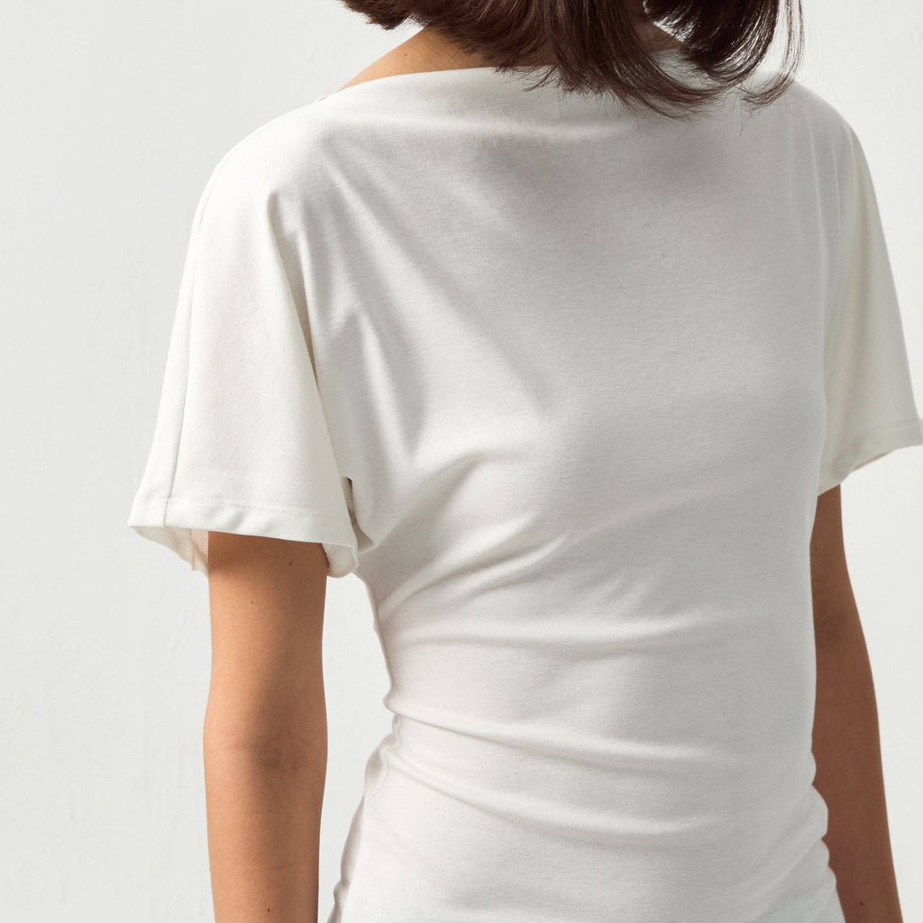 Bamboo Lyocell Off-Shoulder Top