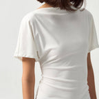 Bamboo Lyocell Off-Shoulder Top