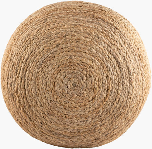Natural Braided Jute Pouf