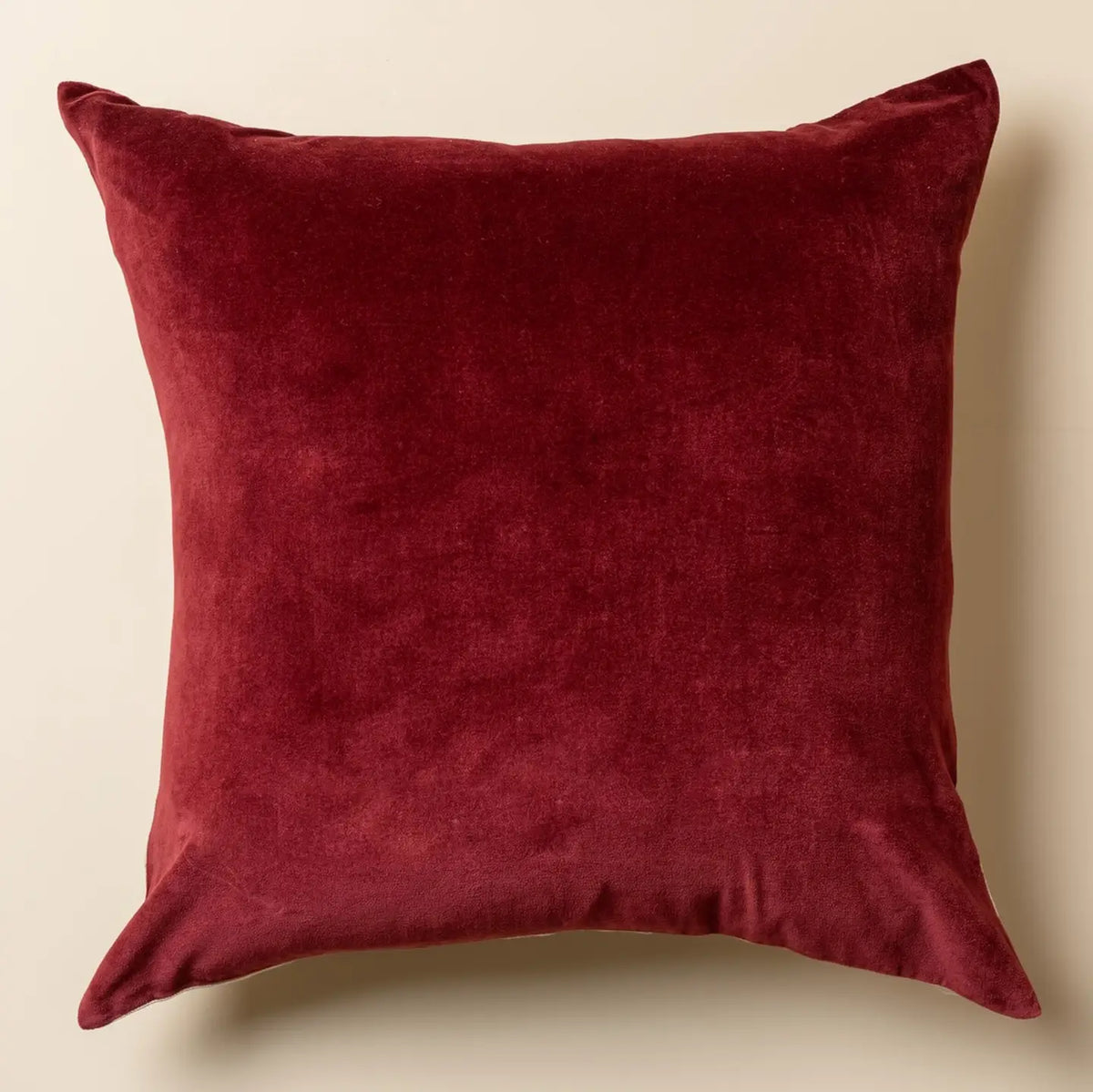 Retro Velvet Pillow - Bergundy