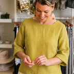 Linen Box Blouse