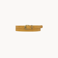 Skinny Leather Belt - Ocre