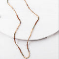 Rudraksha and Wood Brass Beaded Necklace