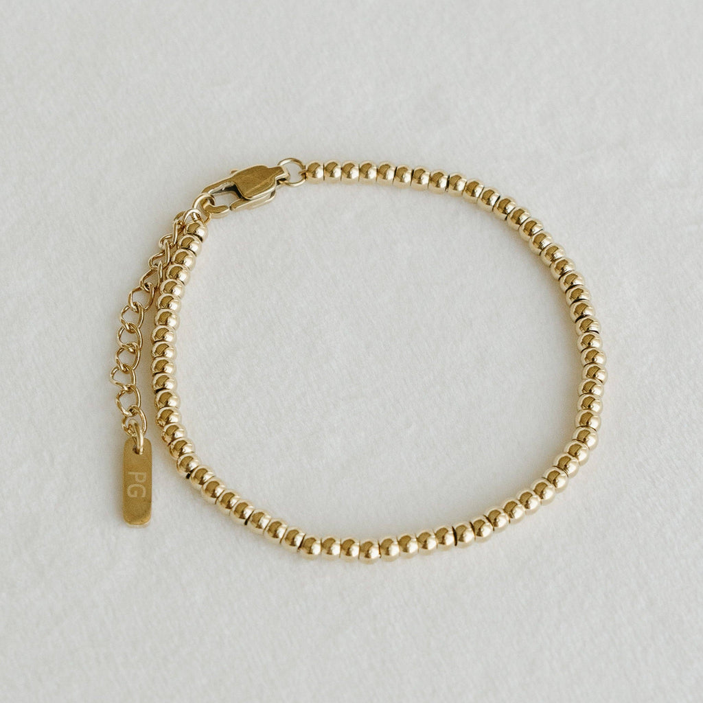 Gold Bead Bracelet