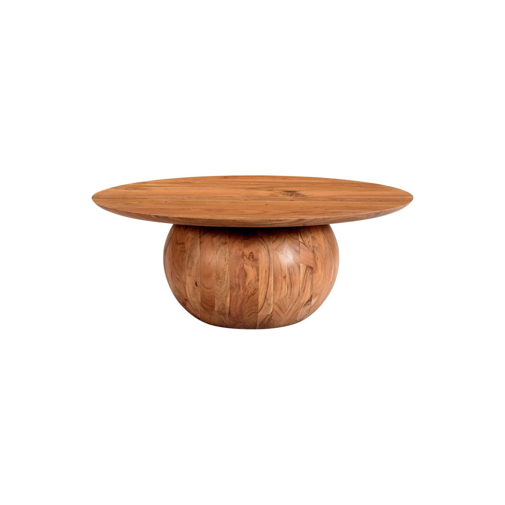 Round acacia table