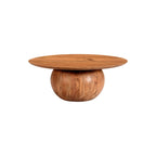 Round acacia table