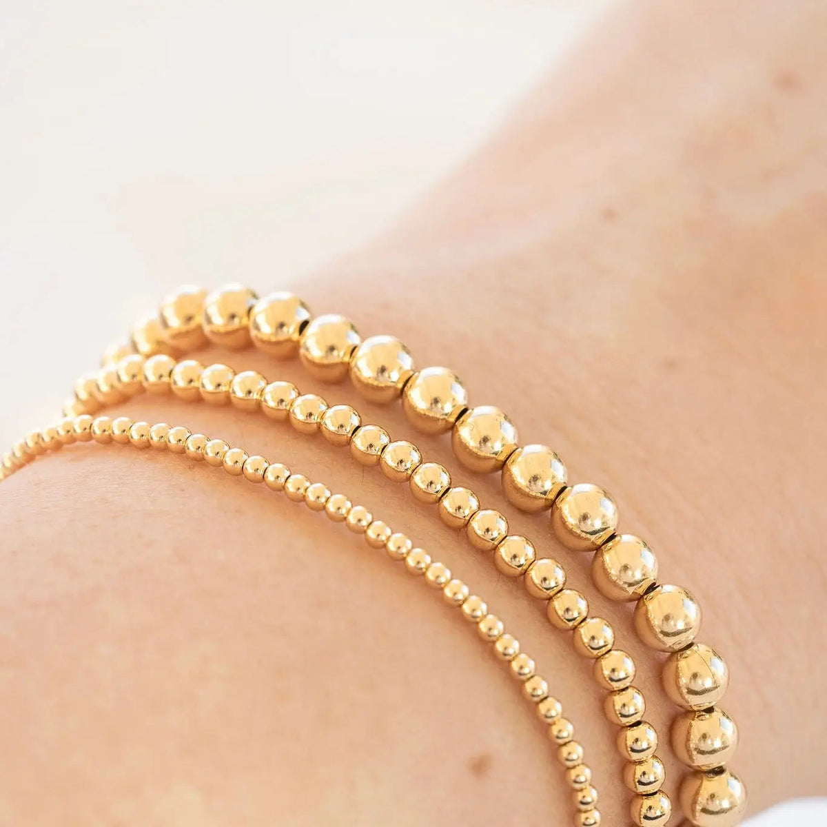 Gold Bead Bracelet