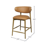 Drift Leather Counter Stools ~ Waitlist Arrives August